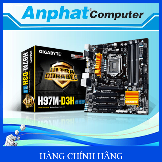 Bo mạch chủ Main Gigabyte H97M-D3H/Z97M-D3H (4 khe ram)  Socket LGA 1150 Hàng Cty (Fullbox) – Bảo hà