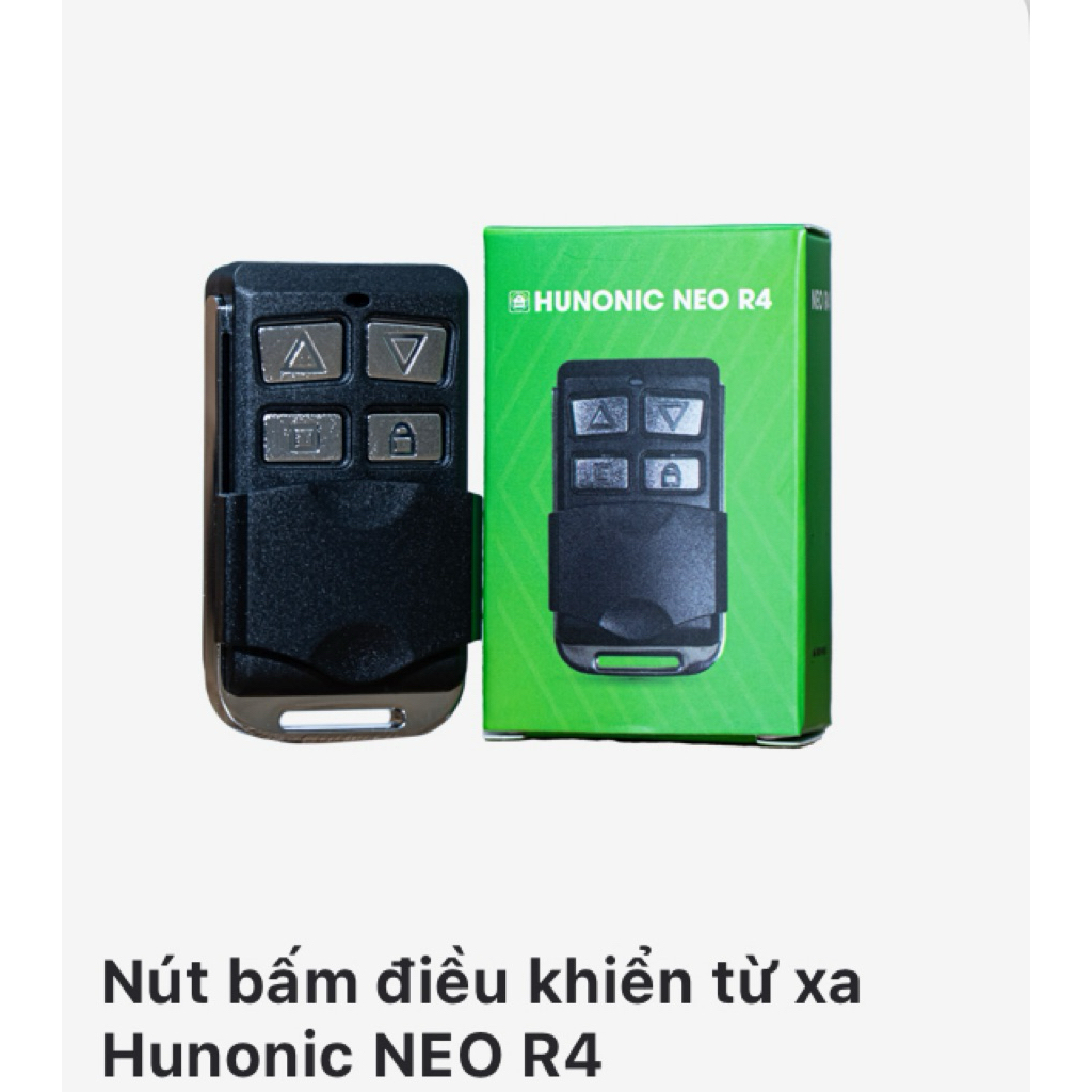 Remote cửa cuốn NEO R4 Dành cho mọi loại công tắc cửa cuốn Hunonic