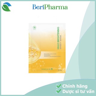  ✅ CHÍNH HÃNG  HULO CARE Mặt Nạ Giúp Làm Sáng Và Đều Màu Da Brightening Sheet Mask 25g   Miếng 