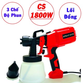 [Miễn Phí Ship] Máy Phun Sơn Cầm Tay Công Suất 1800W Cực Mạnh - Phun Sơn Chuyên Dụng Chuẩn Lõi Đồng Thiết Kế Mới