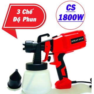 Máy Phun Sơn Cầm Tay Công Suất 1800W Cực Mạnh - Phun Sơn Chuyên Dụng Chuẩn Lõi Đồng Thiết Kế Mới