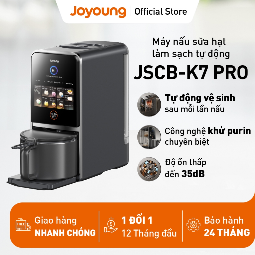 [Livestream] Máy nấu sữa hạt làm sạch tự động Joyoung JSCB-K7 PRO giảm ồn, khử purin, 12 chức năng | BigBuy360 - bigbuy360.vn