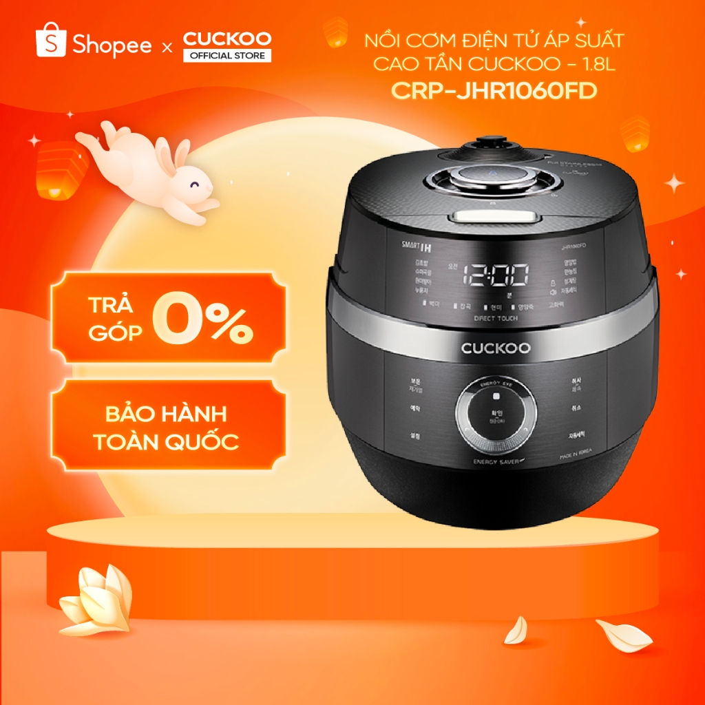 Nồi Cơm Điện Tử Áp Suất Cao Tần Cuckoo CRP-JHR1060FD - 1.8L