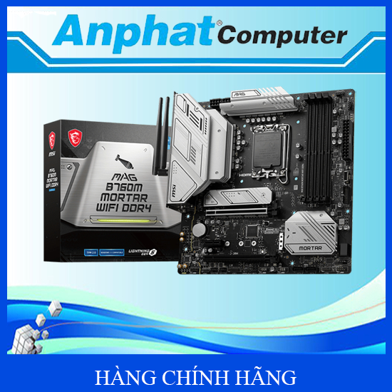 Bo mạch chủ Main MAG B760M MORTAR WIFI DDR4 Socket LGA 1700 - Hàng Chính Hãng