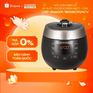 Nồi cơm điện tử áp suất Cuckoo - CRP-R0600F (Đen bạc) - 1.08L chính hãng