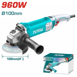 TOTAL Máy mài góc 960W TG10910076 Ø100mm Công suất cao 12000 vòng/phút Tiết kiệm thời gian & năng lượng