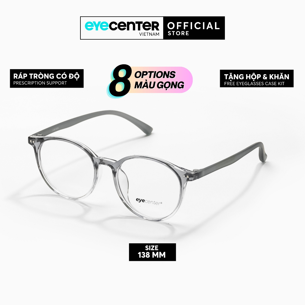 Gọng kính nam nữ EYECENTER B206S nhựa dẻo siêu nhẹ nhập khẩu by Eye Center Vietnam