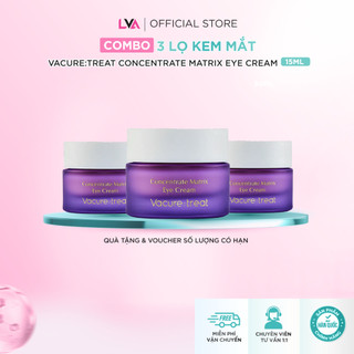 COMBO 3 Lọ Kem dưỡng dành cho mắt Vacure:treat Concentrate Matrix Eye Cream hỗ trợ mờ thâm, giảm bọng mắt 15ml