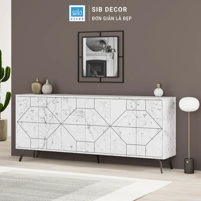[Chỉ giao lắp tại TP.HCM] Tủ Trang Trí Hiện Đại SIB Decor TG2571 Cho Phòng Khách Phong Cách Châu Âu