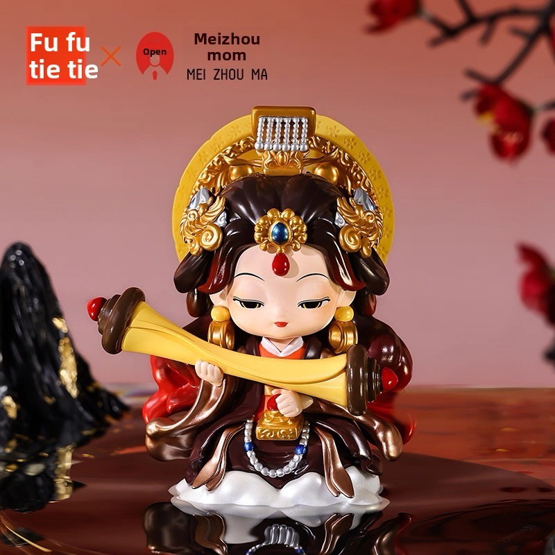 Intangible cultural heritage Meizhou Mazu Blind Box Prayer Mazu Figurine Creative Cartoon Display