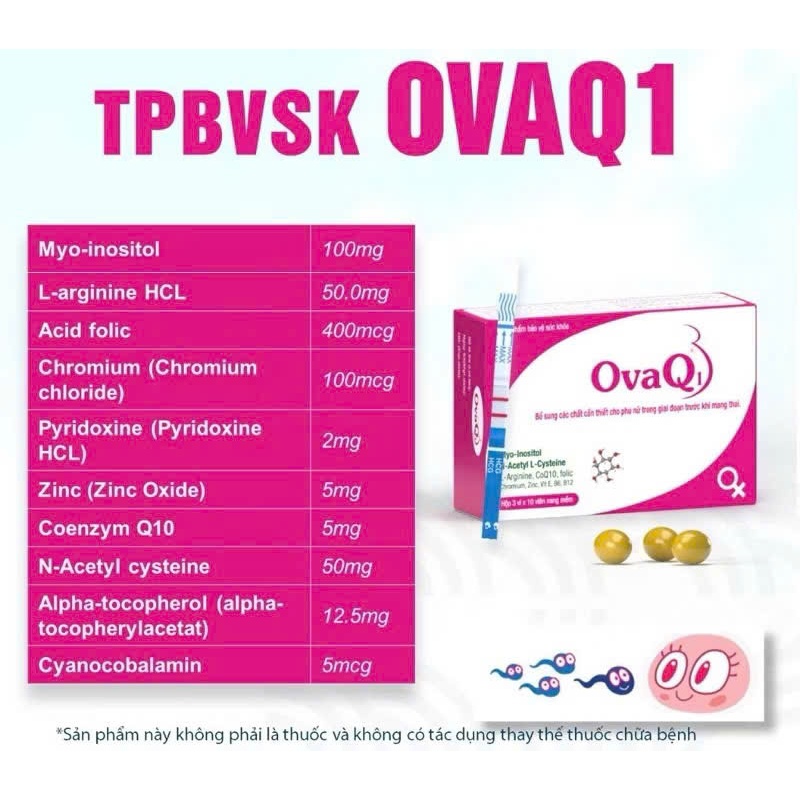 Ovaq1 đặc hiêụ cho các cặp vợ chồng đang mong con