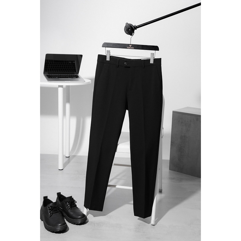 Quần âu nam TORANO slim-fit cạp trơn chuẩn phom DABT900 | BigBuy360 - bigbuy360.vn