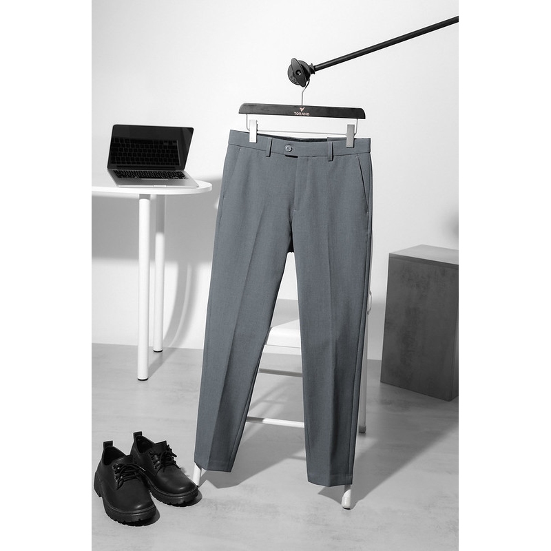 Quần âu nam TORANO slim-fit cạp trơn chuẩn phom DABT900 | BigBuy360 - bigbuy360.vn