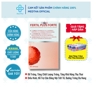  FERTIL PLUS FORTE - Bổ Trứng Tăng Khả Năng Thụ Thai Vitamin Tổng Hợp Bổ Bầu Điều Kinh  Hộp 30 Viên   Chính Hãng  