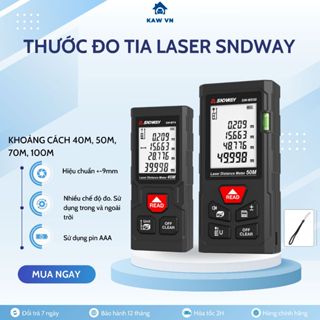 Thước đo khoảng cách bằng tia laser KAW Chính hãng SNDWAY SW-MT4 40m, SW-MS50 50m, chuẩn xác từng mm