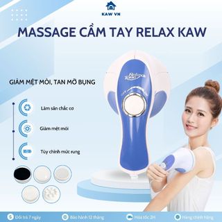  Máy Massage Cầm Tay Relax KAW Giúp Trị Liệu Đau Mỏi Vai Gáy Tan Mỡ Bụng Thư Giãn Mệt Mỏi 