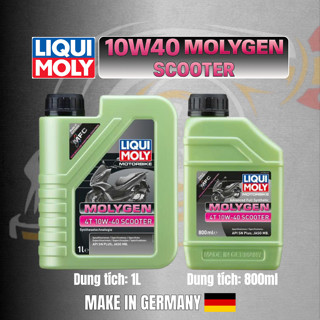 Dầu nhớt xe tay ga LIQUI MOLY MOLYGEN 4T 10W40 SCOOTER (800ml vs 1L)