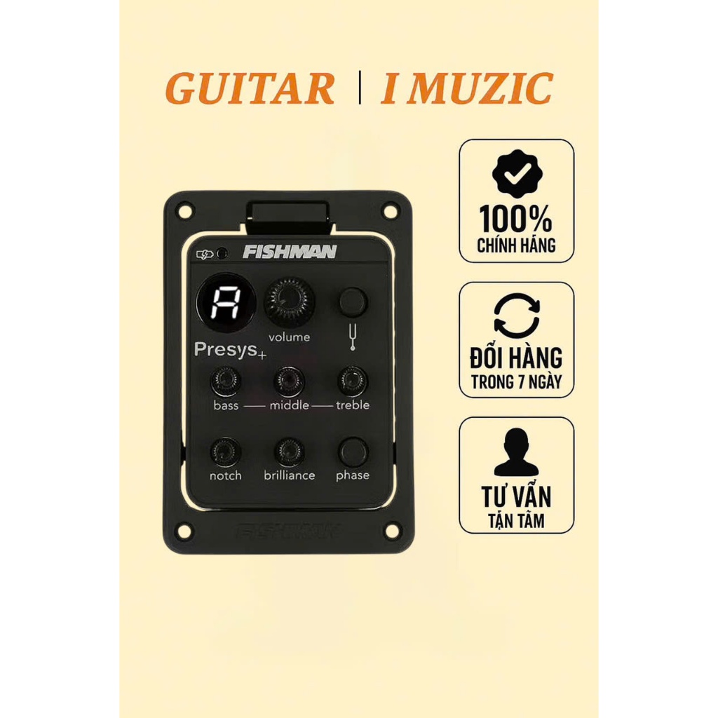 [Chính Hãng] EQ Đàn Guitar Fishman PRO 201 - Presys Plus - Thiết Bị Thu Âm Ghi-ta PRO-201