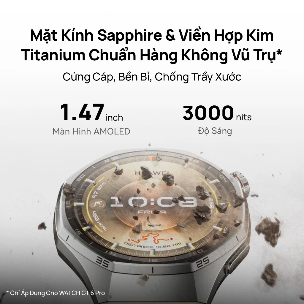 Đồng Hồ Thông Minh HUAWEI WATCH GT6 Series | Tập Luyện Nâng Cao | Theo Dõi Sức Khỏe | Thời Lượng Pin Đến 21 Ngày | BigBuy360 - bigbuy360.vn
