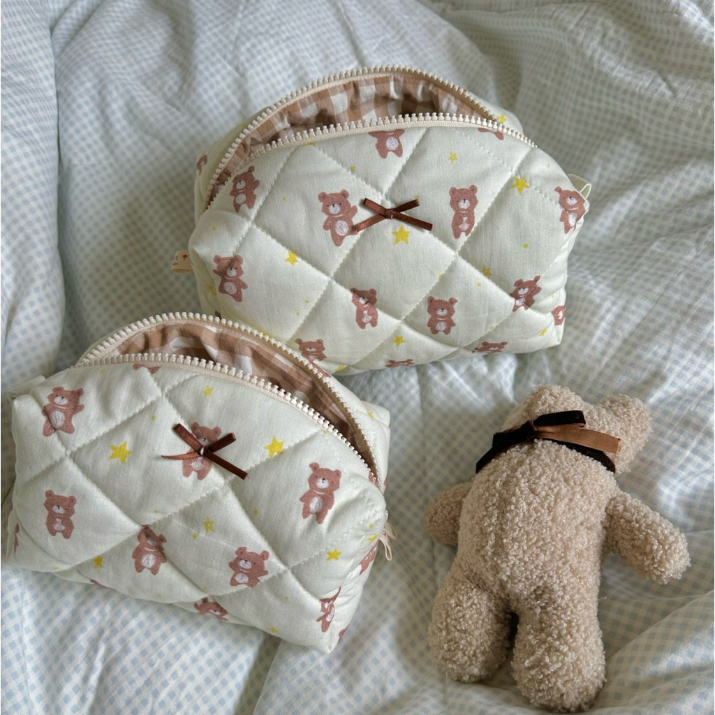 bymin.stu | Túi đựng đồ makeup, đồ dùng cá nhân_Handmade makeup pouch