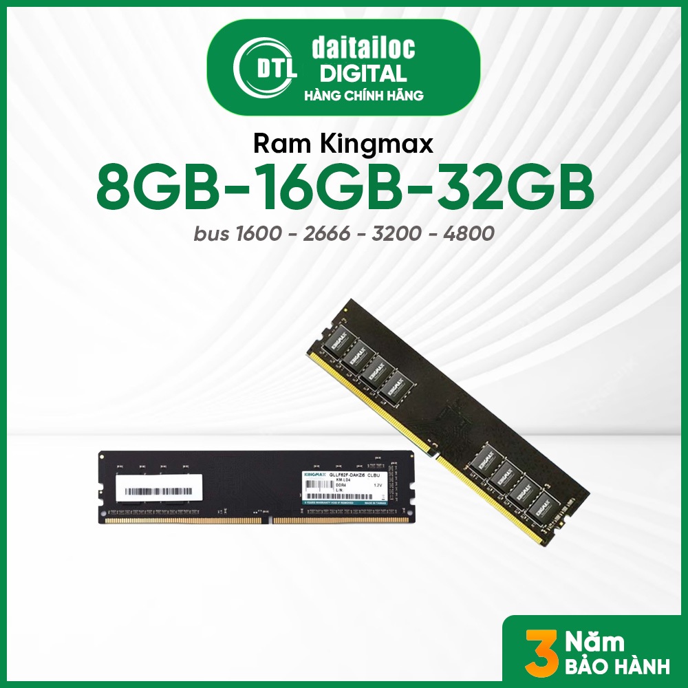 Ram PC Kingmax 16G Bus 3200 (16GB DDR4 3200mhz) | Chính Hãng | Bảo hành 36 tháng