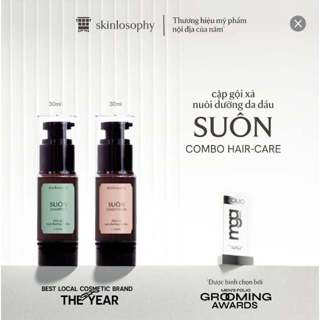 Combo Dầu Gội Và Xả Suôn Skinlosophy Giúp Nuôi Dưỡng Tóc Và Da Đầu -  30ml Mỗi Chai