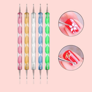 Set bút chấm bi 5 cây , chấm trang trí móng 2 đầu