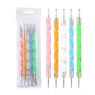 Set bút chấm bi 5 cây , chấm trang trí móng 2 đầu