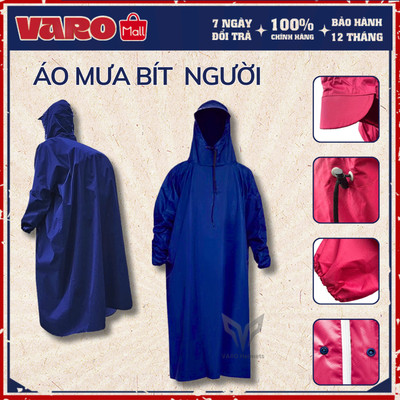 (HÀNG CAO CẤP) Áo Mưa Bít - Áo Mưa Bít Kín Vải Dù Tổ Ong Cao Cấp Siêu Bền ( Giá Sỉ , Nhiều Màu Để Lựa Chọn )