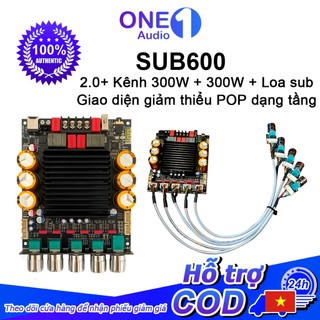 ZK-SUB600 DC 18-50V có phần mở rộng loa siêu trầm Bt Bộ khuếch đại bảng khuếch đại Chip Tpa3255 2.0，300W+300W