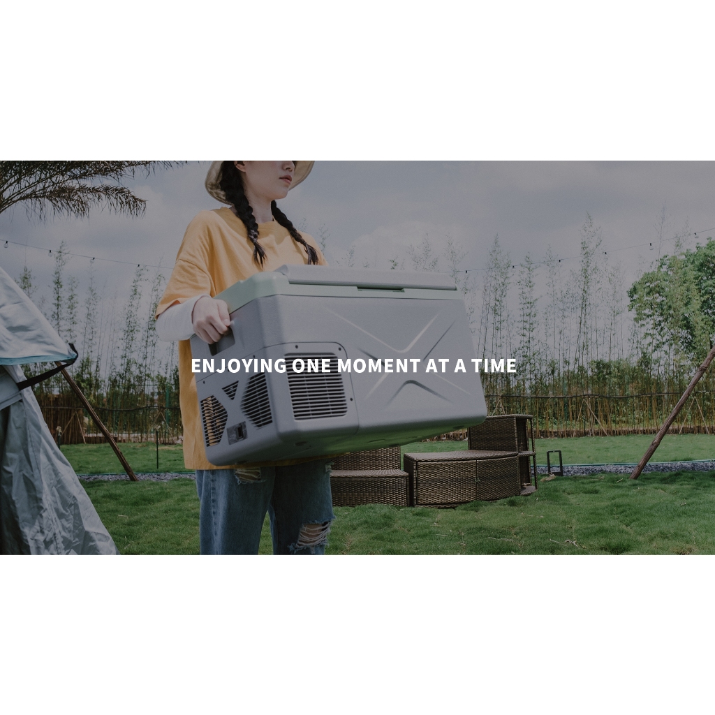 Alpicool X30L/40L/50L Car Home Dual-use Refrigerated 12v/24V220V tủ lạnh nhỏ trên ô tô cắm trại tủ lạnh ô tô XD có2 ngăn | BigBuy360 - bigbuy360.vn
