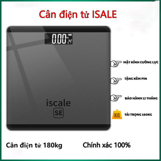 Cân Sức Khỏe Điện Tử Chính Hãng Dành Cho Gia Đình Tải Trọng 180kg Mặt Kính Cường Lực - Bảo Hành 12 Tháng