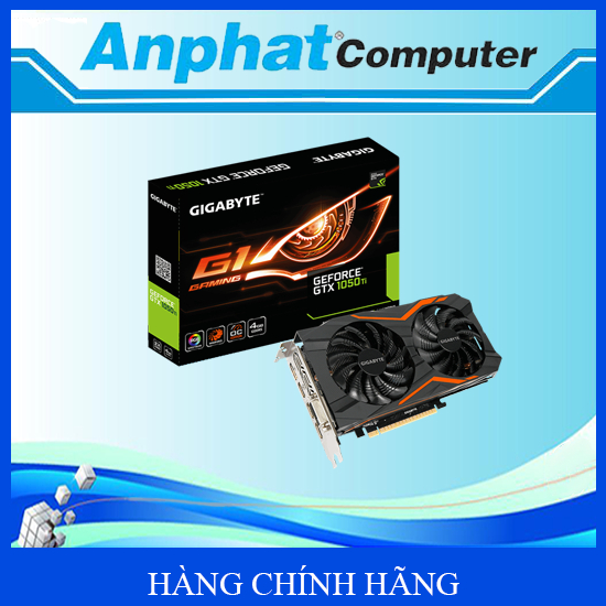 Card Màn Hình VGA Gigabyte 1050Ti 4G-OC 2 Fan Hàng Công ty (Fullbox) – Bảo hành 36 tháng