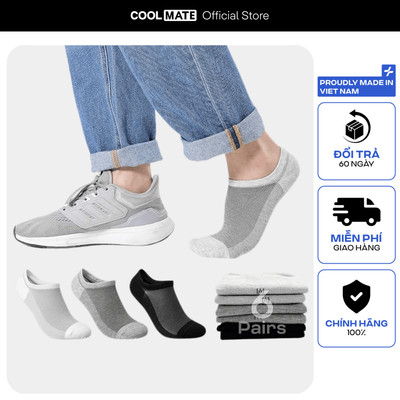 [MUA 2 GIẢM 5%]Pack Tất cổ ngắn nam Low Cut Ankle Men Sock, best seller USA - Coolmate