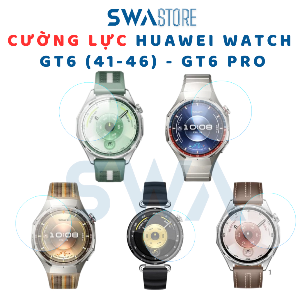 Dán Bảo Vệ Màn Hình 9H Dùng Cho Đồng Hồ Thông Minh HW Watch GT6 41mm GT6 46mm GT6 Pro SWA
