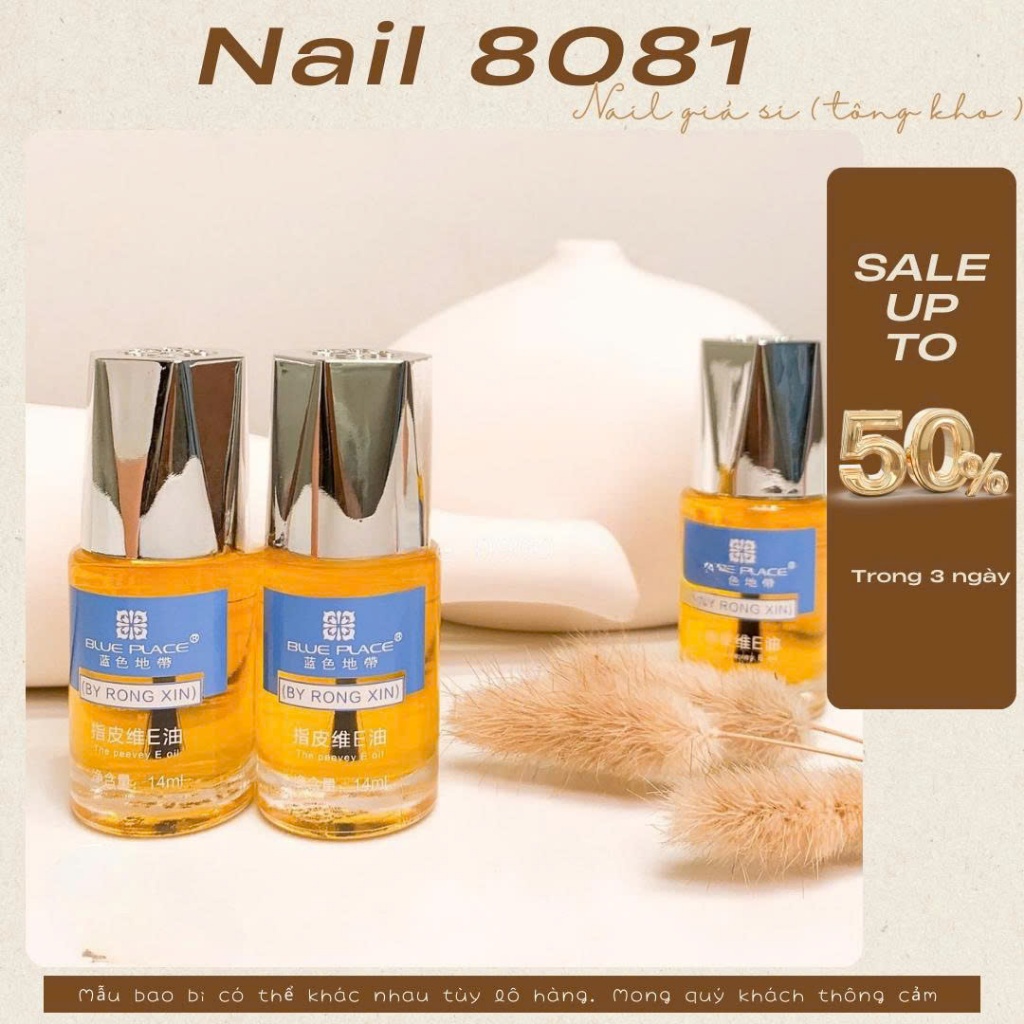 Dầu tháo móng BY RONG XIN 14ml , tháo móng up móng bột Nail