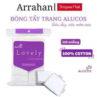  Bông Tẩy Trang Alucos Lovely Mềm Mịn 210 miếng 