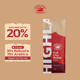 Cà phê rang Full City Roast Highlands Coffee gói 1kg - 0CPG12