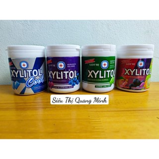  Lọ To Kẹo Cao Su Gum Xylitol Lotte Không Đường 130.5g Hũ 