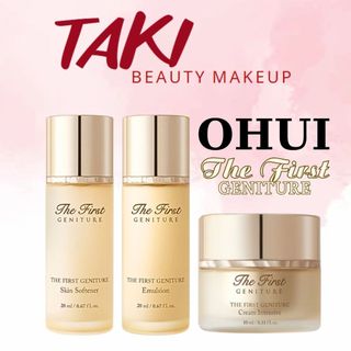    Tem LG   Nước Dưỡng Da + Kem Dưỡng OHUI The First Geniture - Skin Softener 60ml   Emulsion 60ml   Cream Intensive 10ml 