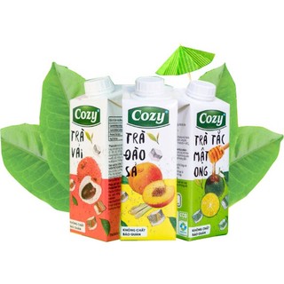 1 Lốc COZY 225 Trà Đào Sả / 4 hộp -225ml