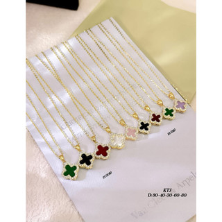 mặt dây chuyền 4 lá vàng