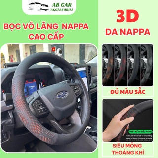 Bọc Vô Lăng Ô Tô Da Nappa Cao Cấp Thấm Hút Mồ Hôi Siêu Mỏng Thoáng Khí, Phù Hợp Với Các Dòng Xe