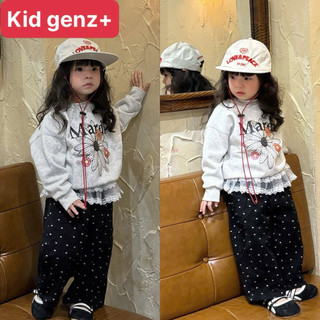 Áo nỉ cổ tròn hoa madri cho bé , áo sweater trẻ em unisex thu đông,  kid genz