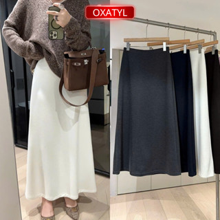 Chân Váy Dạ Chun Dáng A Dài 88-90cm – Thiết Kế Basic Thanh Lịch, Dễ Phối Đồ OXATYL V628