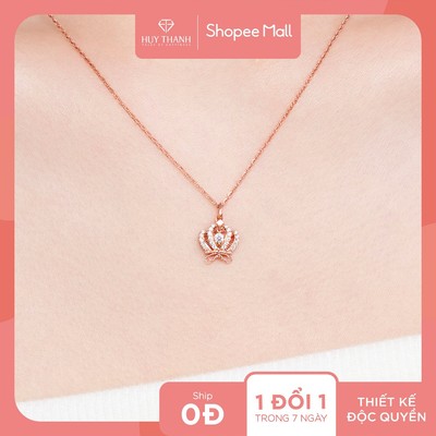 SOOBIN'S QUEEN - Mặt Dây Chuyền Vàng Tây 10k Gắn Đá CZ MDZ106 Huy Thanh Jewelry