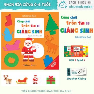 Sách ehon tương tác cùng chơi trốn tìm 11 : giáng sinh - ehon cho bé 0-6 tuổi