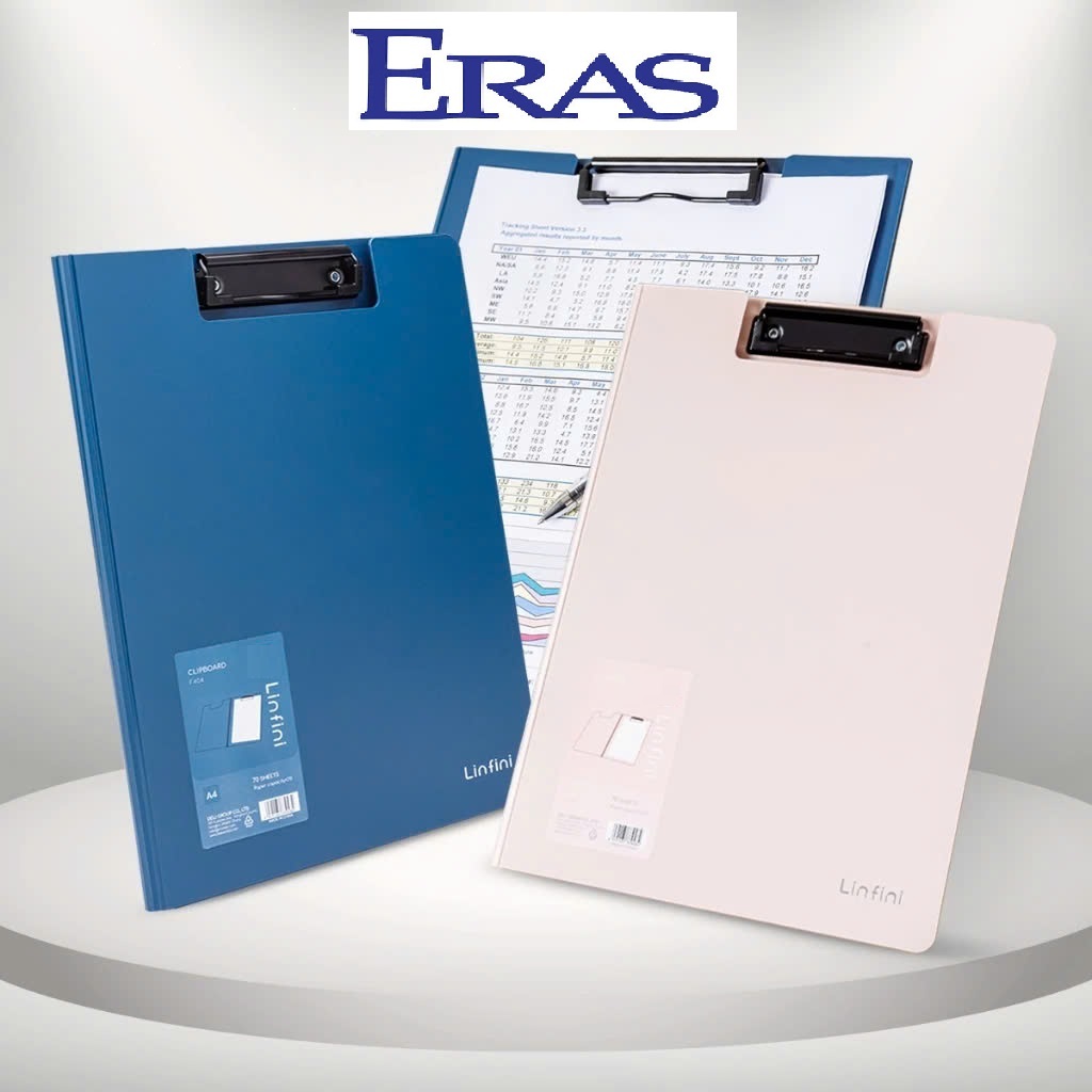 Bìa trình ký nhựa A4 Eras E407, Bìa kẹp tài liệu, Kẹp Hồ Sơ A4 Hai Mặt