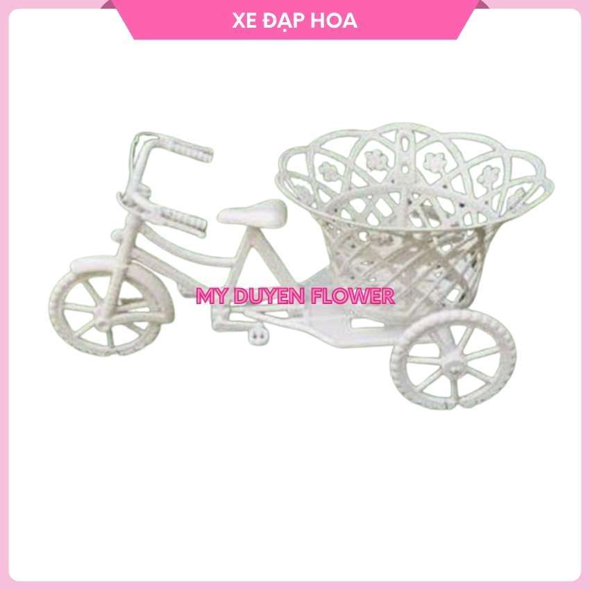 XE ĐẠP HOA, GIỎ CẮM HOA, TRANG TRÍ