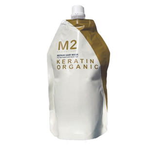 Kem ủ hấp phục hồi tóc hư tổn M2 Keratin cải thiện tóc khô sơ chẻ ngọn gia tăng độ mềm mại độ bóng tóc túi 500gr